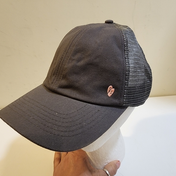 ELLIE women's Gray Mesh adjustable Athletic baseball cap One size Fits m… - Picture 5 of 11